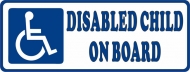 Disabled Child on Board Decal