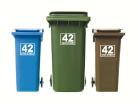 Wheelie Bin Numbers Sticker (LARGE)