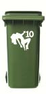 Wheelie Bin Dancer Sticker